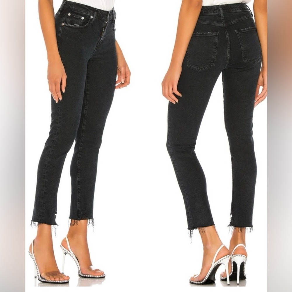 AGOLDE Toni Mid Rise Straight Jeans Feral